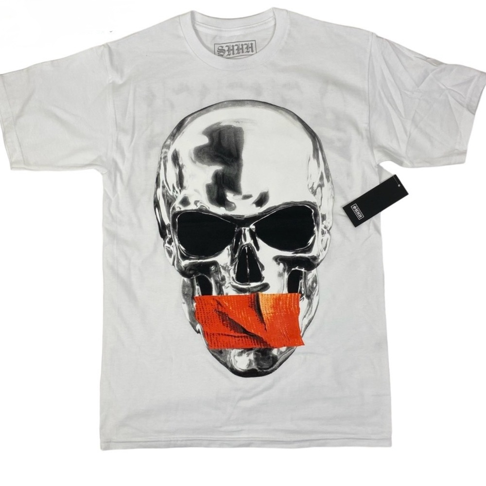 NWT SHHH Skull Graphic T-Shirt. Men’s Large.